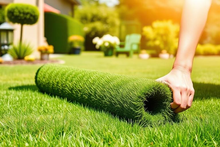 Garten-Neuanlage & Rollrasen – Leistung im Bereich Garten- & Landschaftsbau